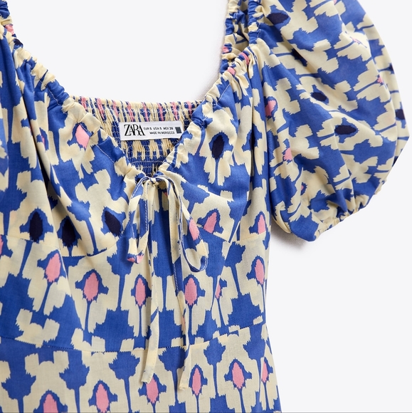 NWT Zara Printed Midi Dress - 3139/725 - Picture 16 of 16